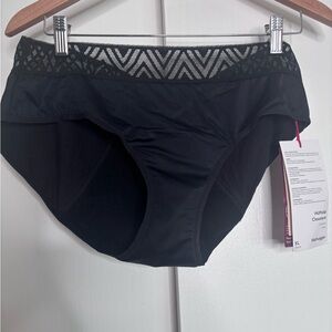Thinx Hiphugger Period Underwear Super Absorbency Black XL NWT
